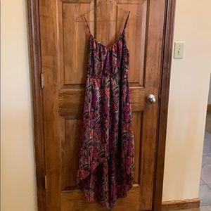 Hi low strapping dress